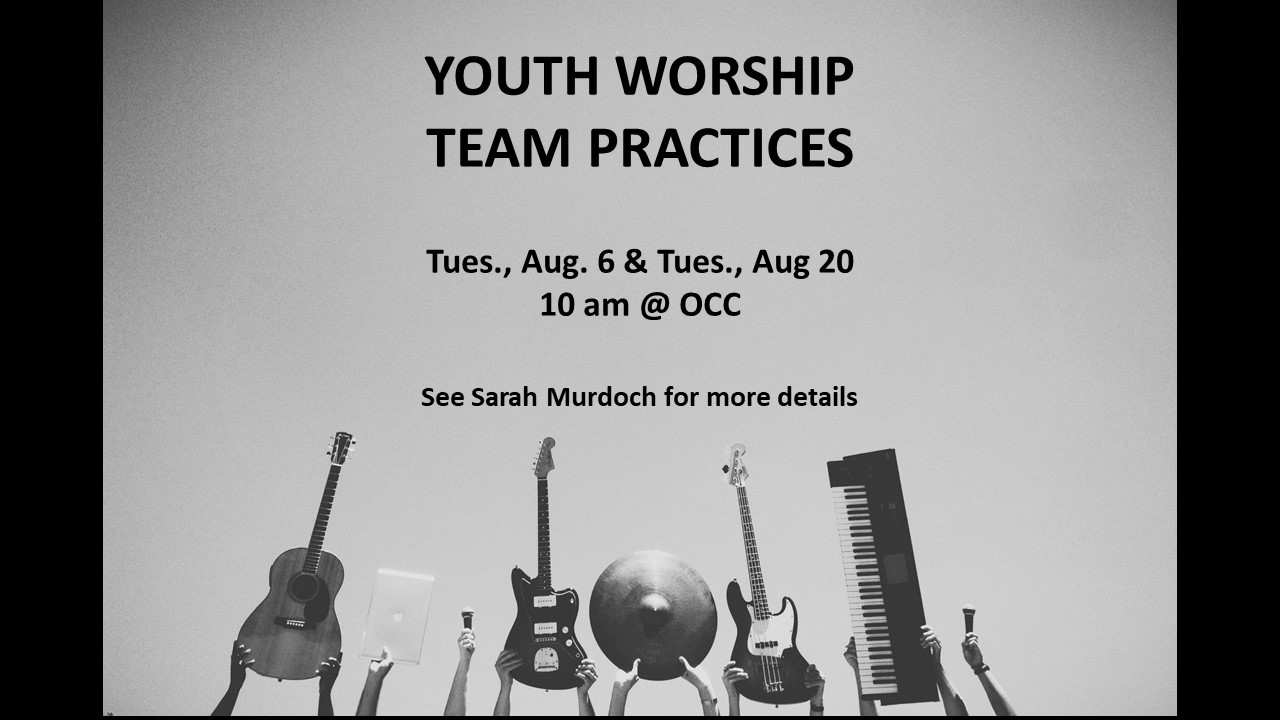Youth Worship Team practice Orillia Community Church